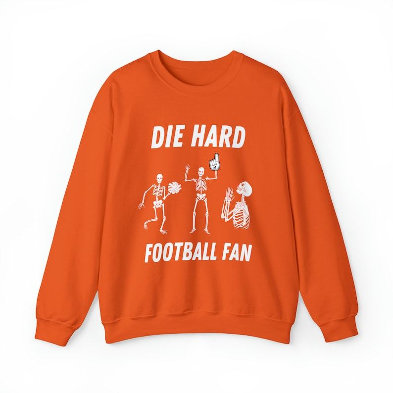 Dancing Skeleton Football Season Sweatshirt-carlalin