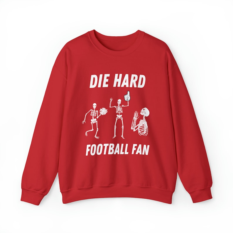 Dancing Skeleton Football Season Sweatshirt-carlalin