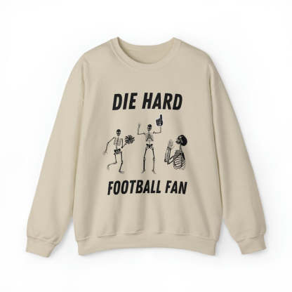 Dancing Skeleton Football Season Sweatshirt-carlalin