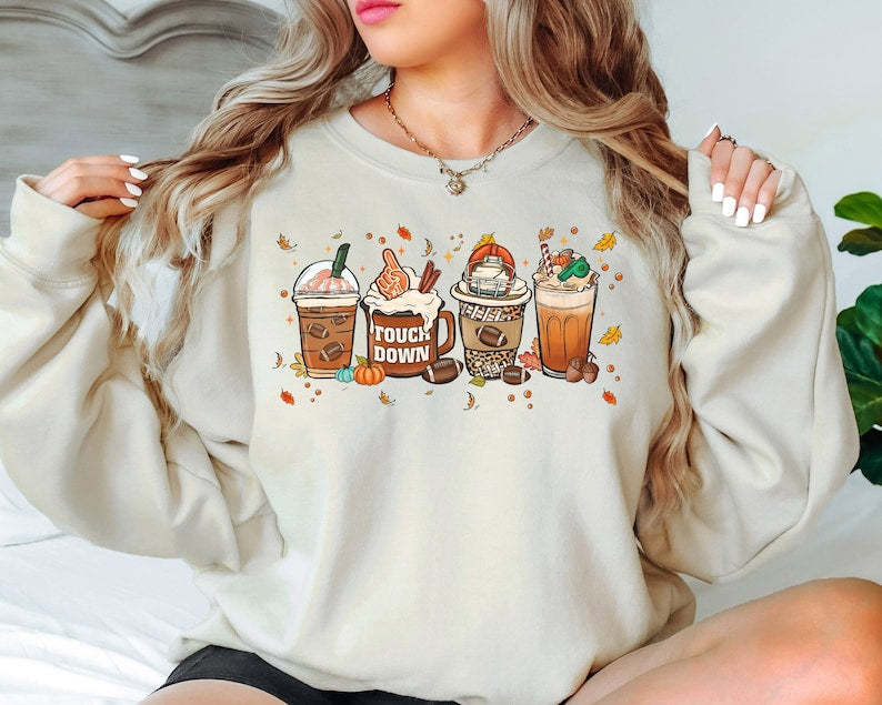 Football &Fall Coffee Sweatshirt-carlalin