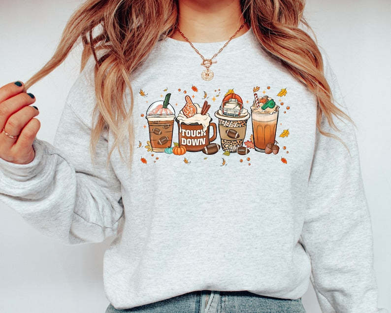 Football &Fall Coffee Sweatshirt-carlalin