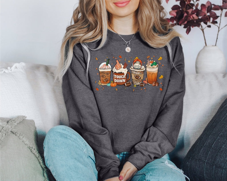 Football &Fall Coffee Sweatshirt-carlalin