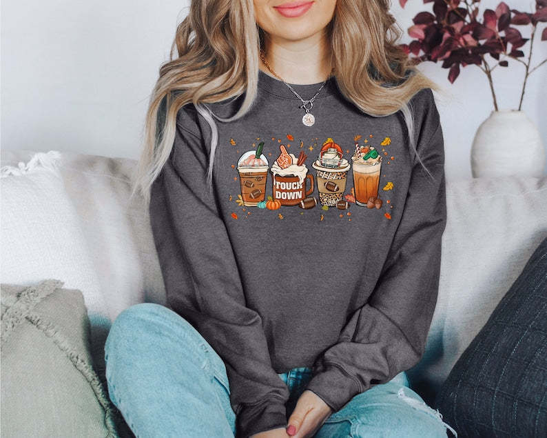 Football &Fall Coffee Sweatshirt-carlalin