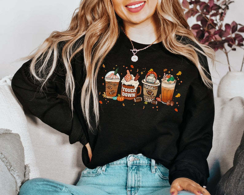 Football &Fall Coffee Sweatshirt-carlalin