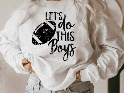 Lets Do This Boys Football Sweatshirt-carlalin
