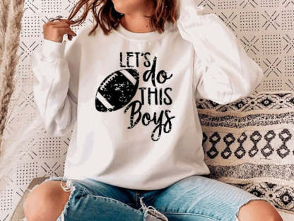 Lets Do This Boys Football Sweatshirt-carlalin