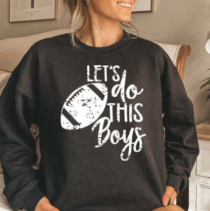 Lets Do This Boys Football Sweatshirt-carlalin