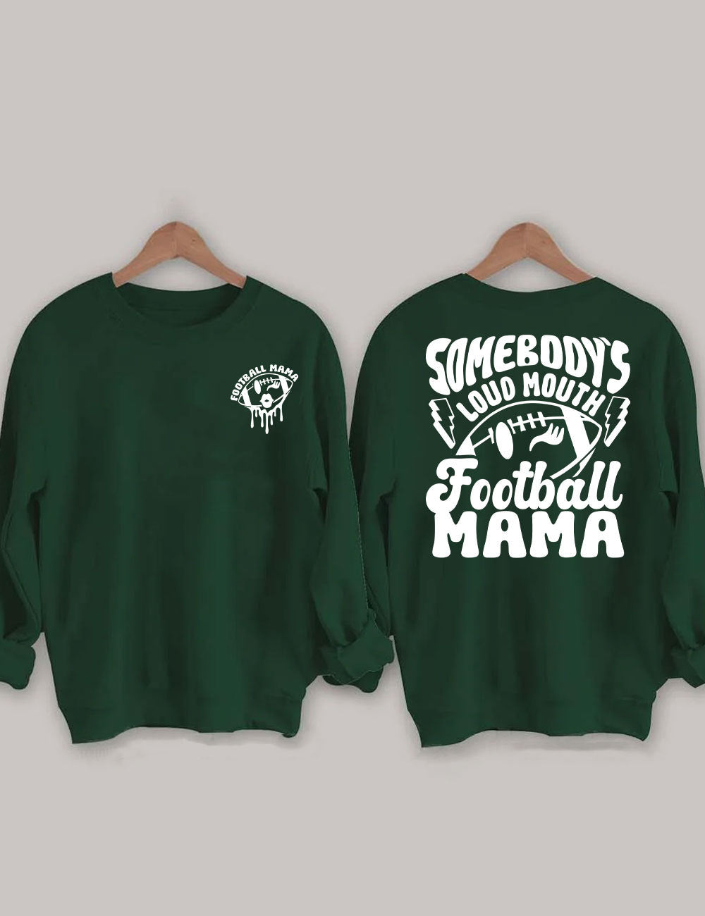 Somebody's Loud Mouth Football Mama Sweatshirt-carlalin