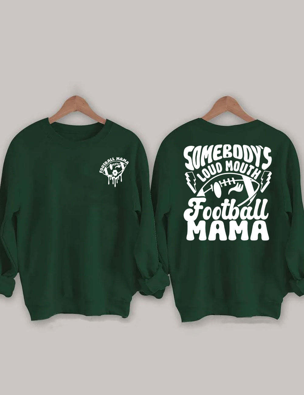 Somebody's Loud Mouth Football Mama Sweatshirt-carlalin