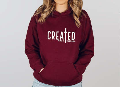 Created With A Purpose Hoodie-carlalin