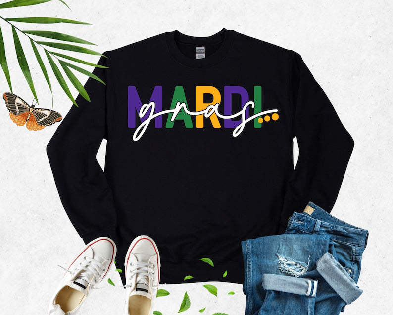 Women Men Mardi Gras Sweat-carlalin
