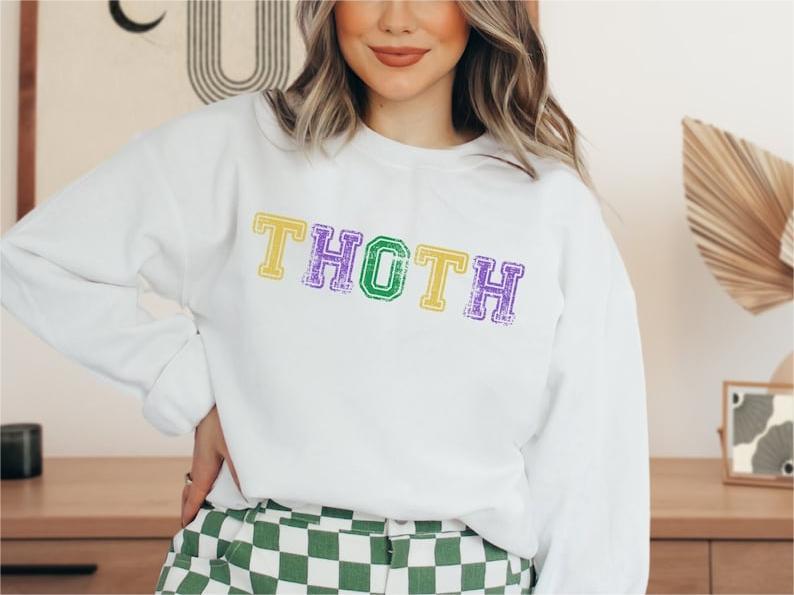 THOTH  Mardi Gras Sweatshirt-carlalin