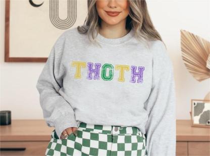 THOTH  Mardi Gras Sweatshirt-carlalin