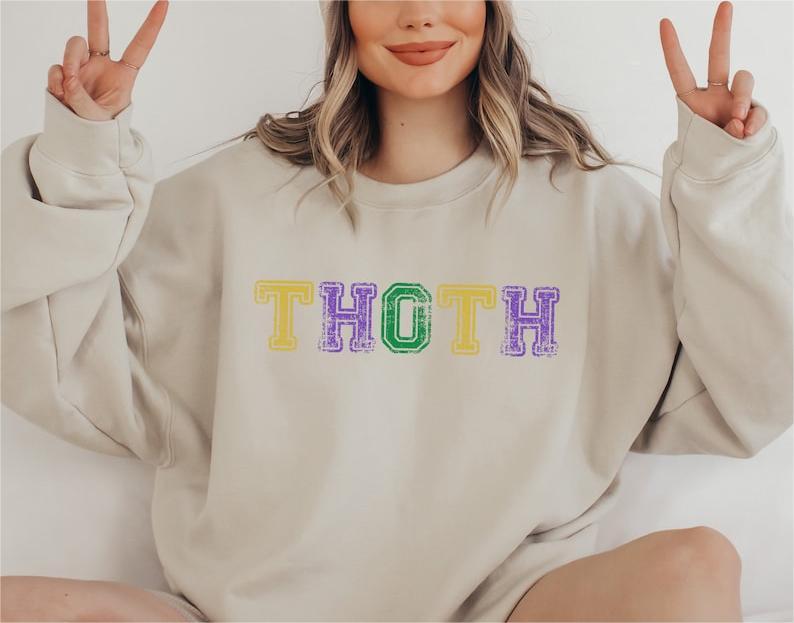 THOTH  Mardi Gras Sweatshirt-carlalin