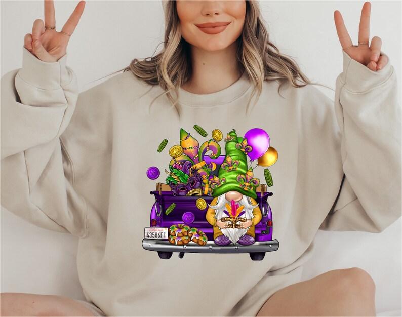 Mardi Gras Gnome Sweatshirt-carlalin