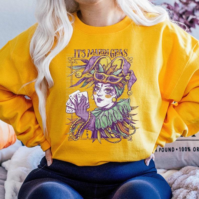 it's Mardi Gras Sweatshirt-carlalin