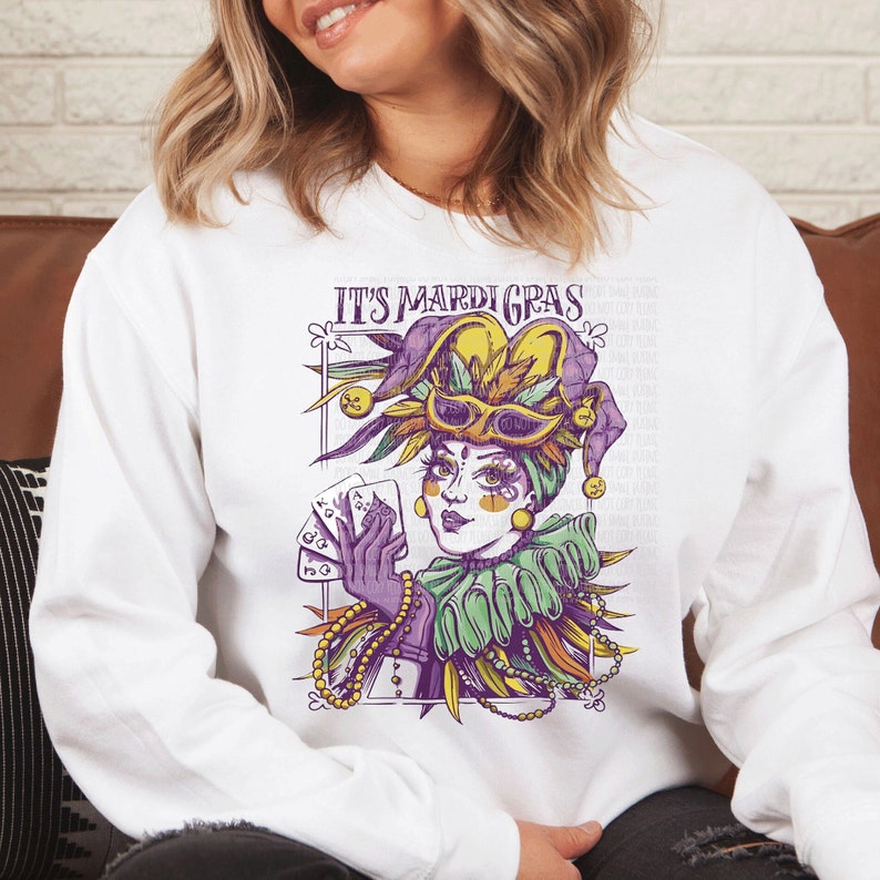 it's Mardi Gras Sweatshirt-carlalin
