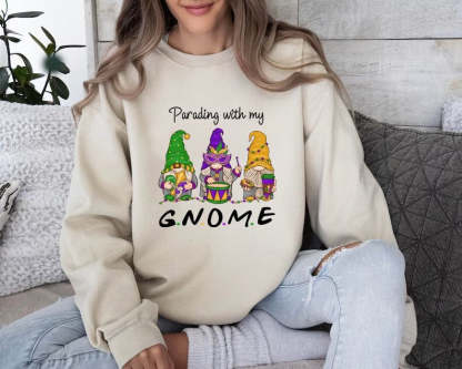 Mardi Gras Gnomes Sweatshirt-carlalin
