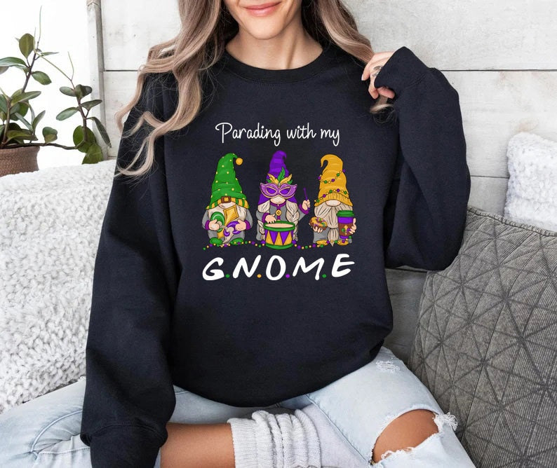 Mardi Gras Gnomes Sweatshirt-carlalin