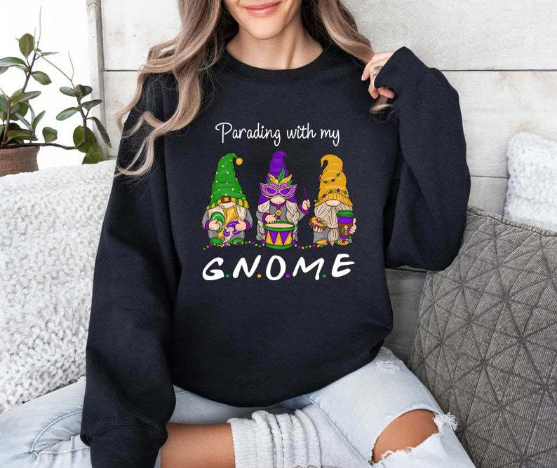 Mardi Gras Gnomes Sweatshirt-carlalin