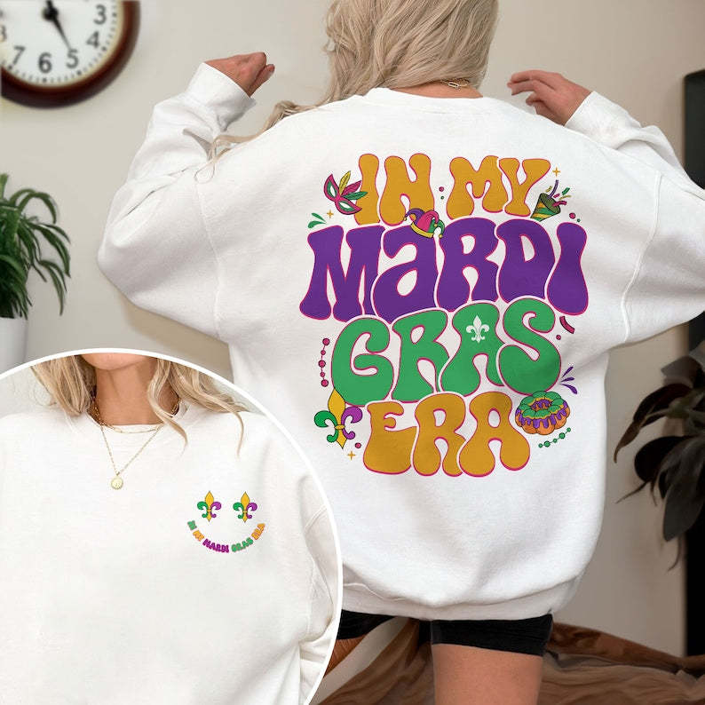In My Mardi Gras Era Sweatshirt-carlalin