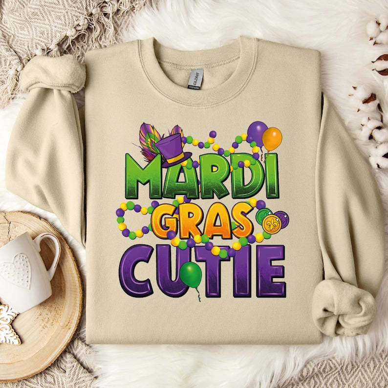 Mardi Gras Cutie Sweatshirt-carlalin