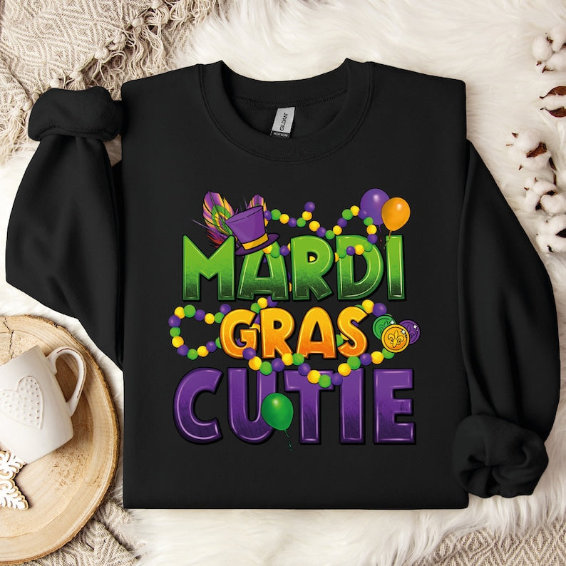 Mardi Gras Cutie Sweatshirt-carlalin