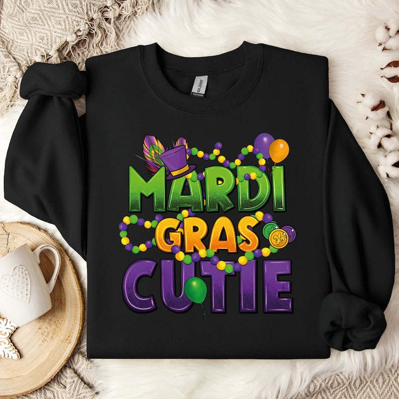 Mardi Gras Cutie Sweatshirt-carlalin