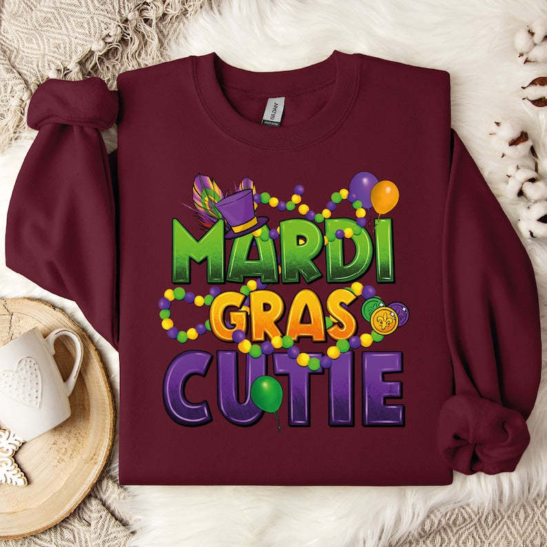 Mardi Gras Cutie Sweatshirt-carlalin