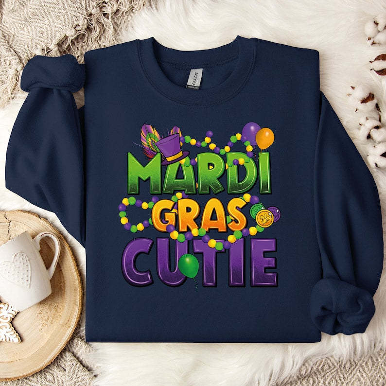 Mardi Gras Cutie Sweatshirt-carlalin