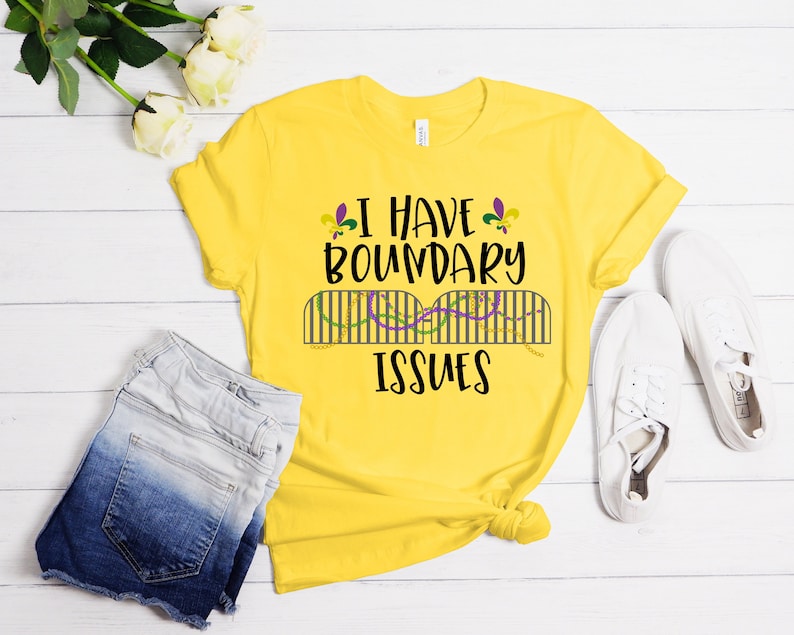 Mardi Gras I Have Boundary Issues shirt-carlalin