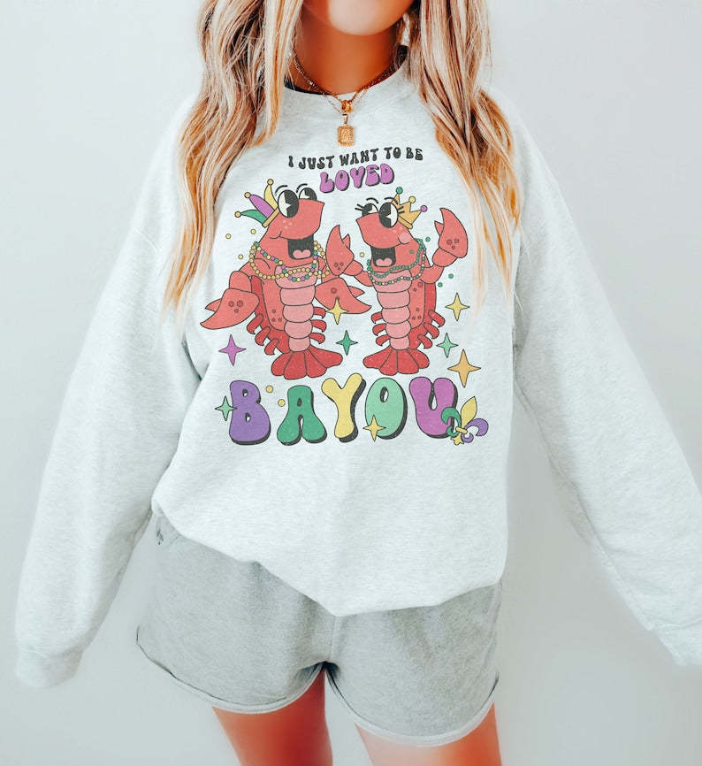 I Just Want to Be Loved Bayou Mardi Gras T-Shirt-carlalin