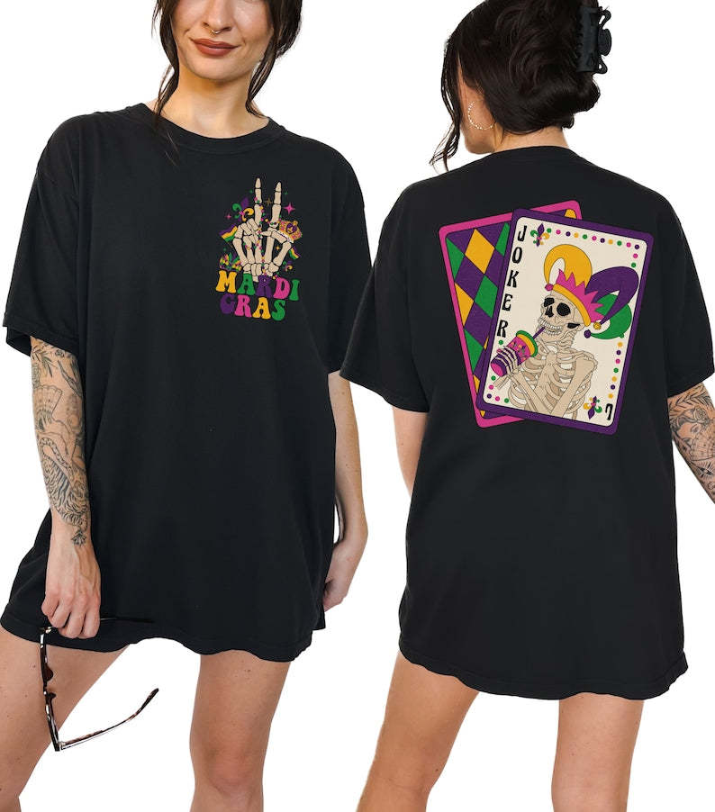 Skeleton Mardi Gras shirt-carlalin