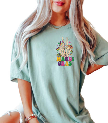 Skeleton Mardi Gras shirt-carlalin