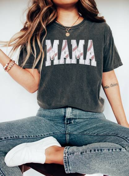 Cute Baseball Mama Shirt