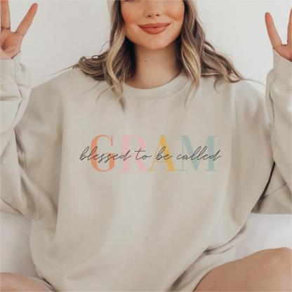 Blessed Gram Sweatshirt for Grandma Cute Sweatshirt