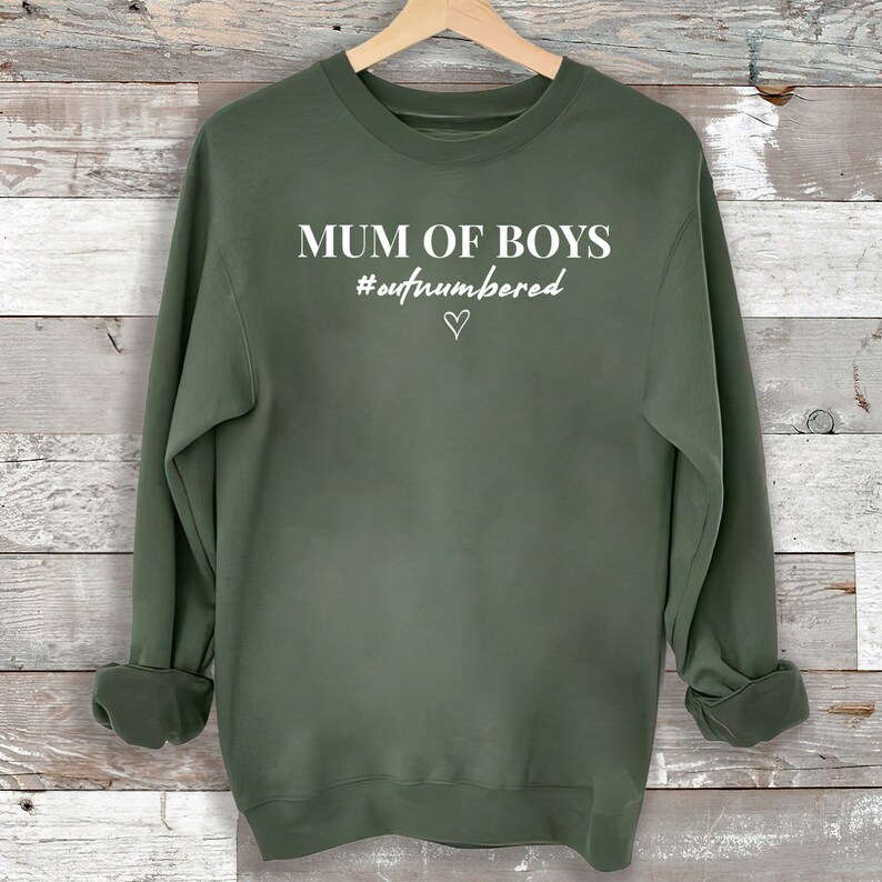 Mum Of Boys #Outnumbered Sweater