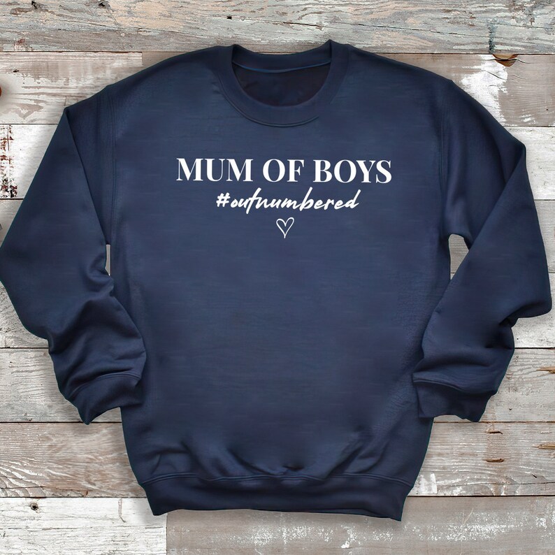 Mum Of Boys #Outnumbered Sweater
