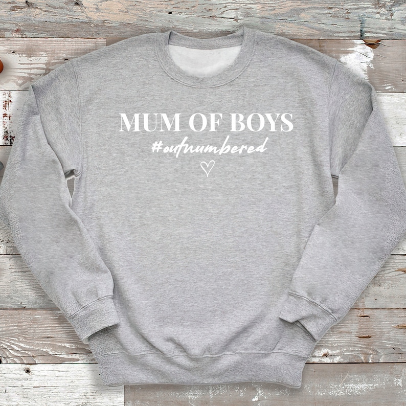 Mum Of Boys #Outnumbered Sweater