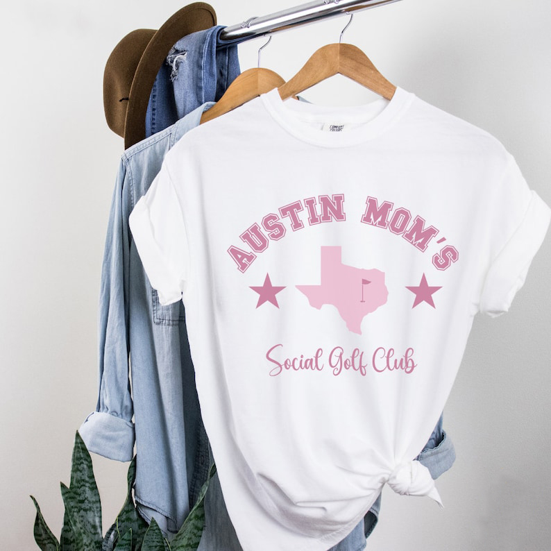 Austin Mom's Social Golf Club Shirt