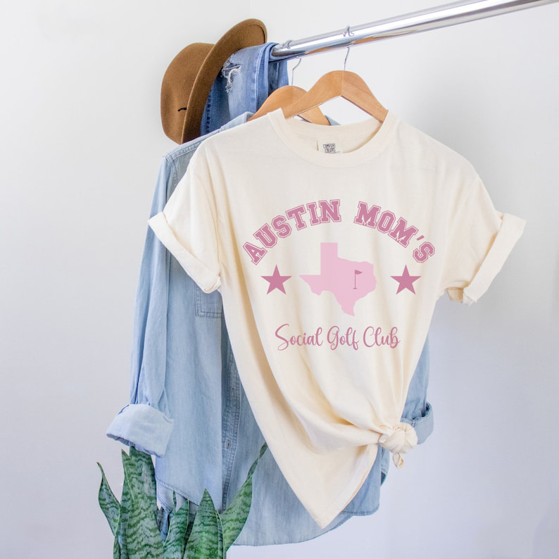 Austin Mom's Social Golf Club Shirt