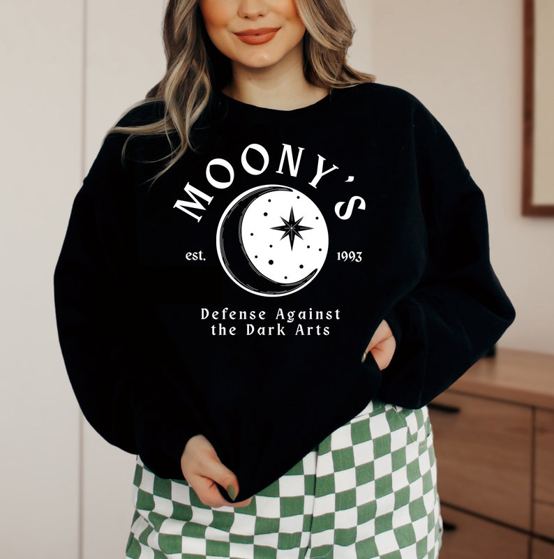 Moony's Defense Against the Dark Arts  Crewneck Sweatshirt-carlalin