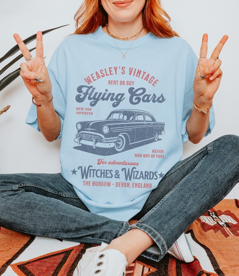 Weasley's Flying Car Bookish Shirt-carlalin