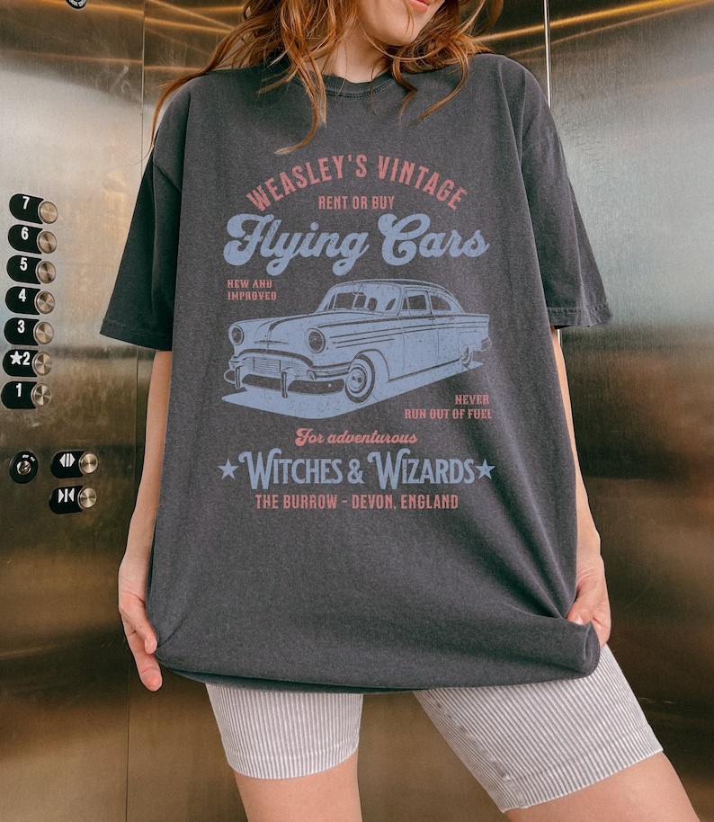 Weasley's Flying Car Bookish Shirt-carlalin