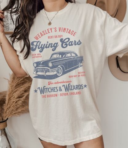 Weasley's Flying Car Bookish Shirt-carlalin