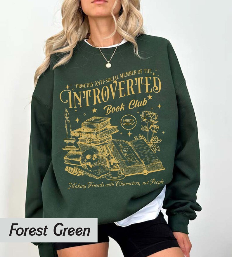 Introverted Book Club Sweatshirt-carlalin