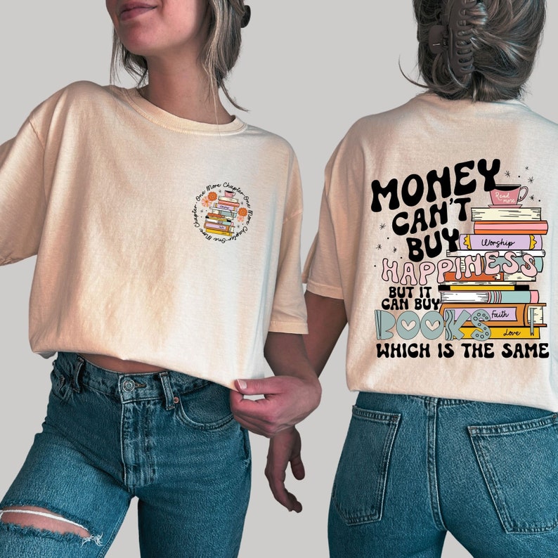 Book Lover 2-Side Printed Shirt-carlalin