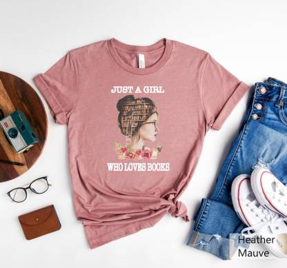 Just A Girl Who Loves Books Shirt-carlalin