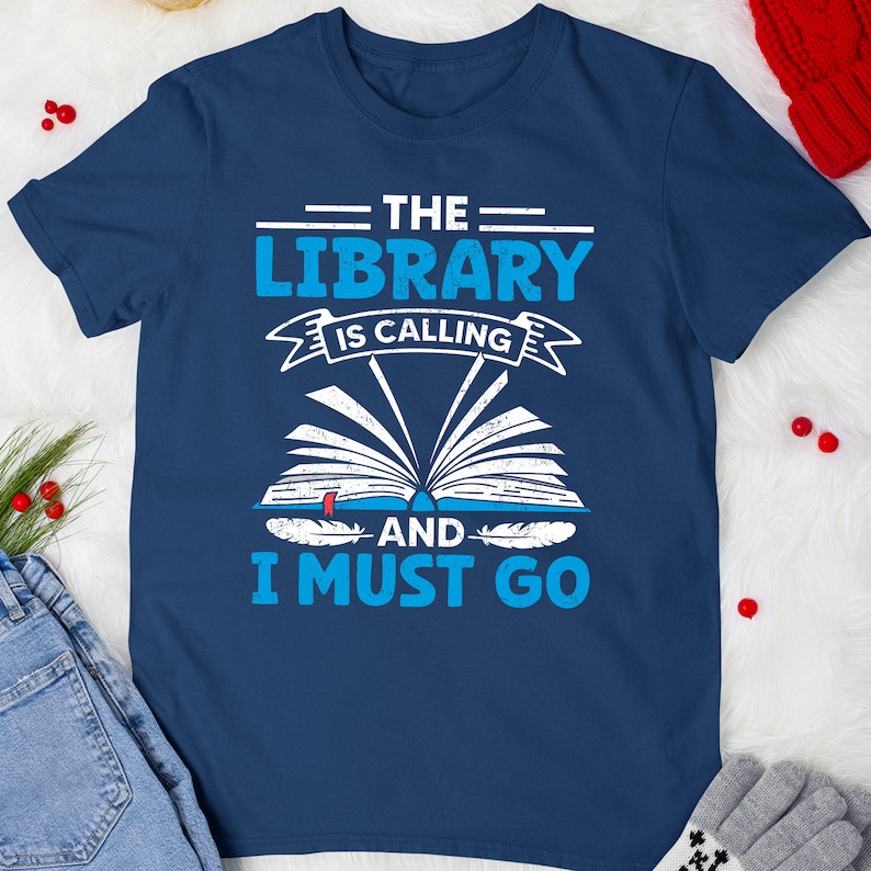 Library is Calling and I Must Go Reading Shirt-carlalin