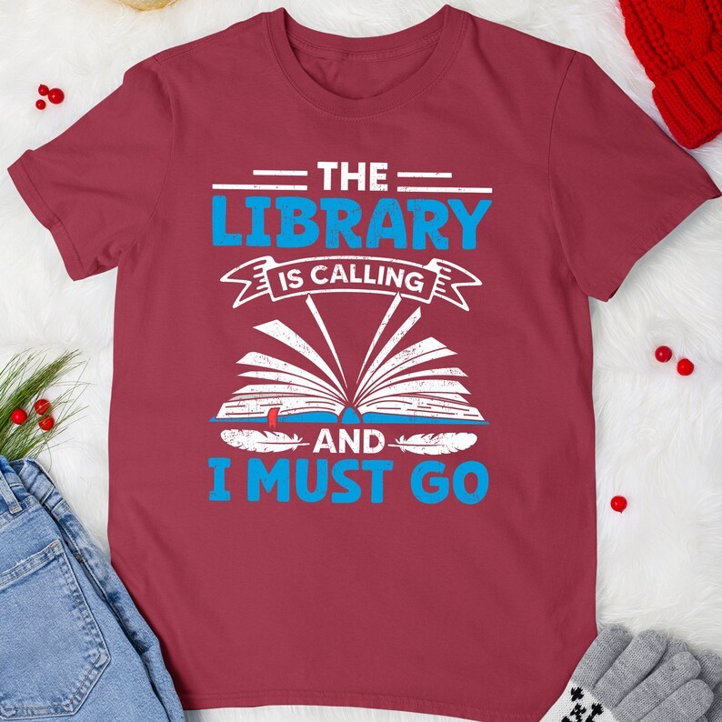 Library is Calling and I Must Go Reading Shirt-carlalin